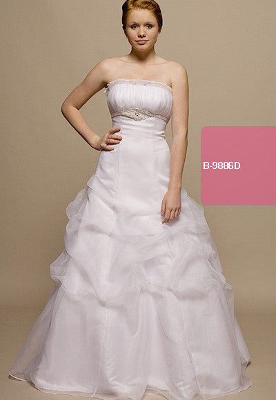 White debutante or wedding gown