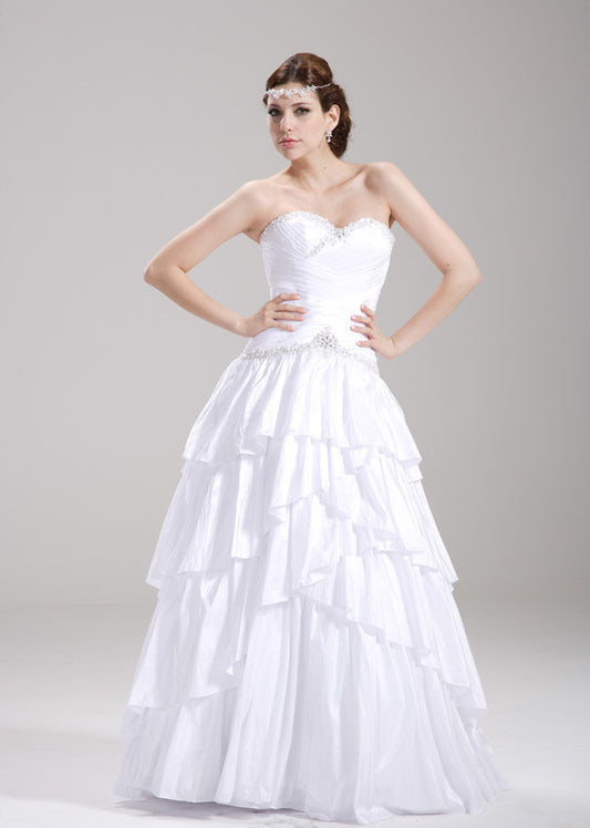 Taffeta wedding gown