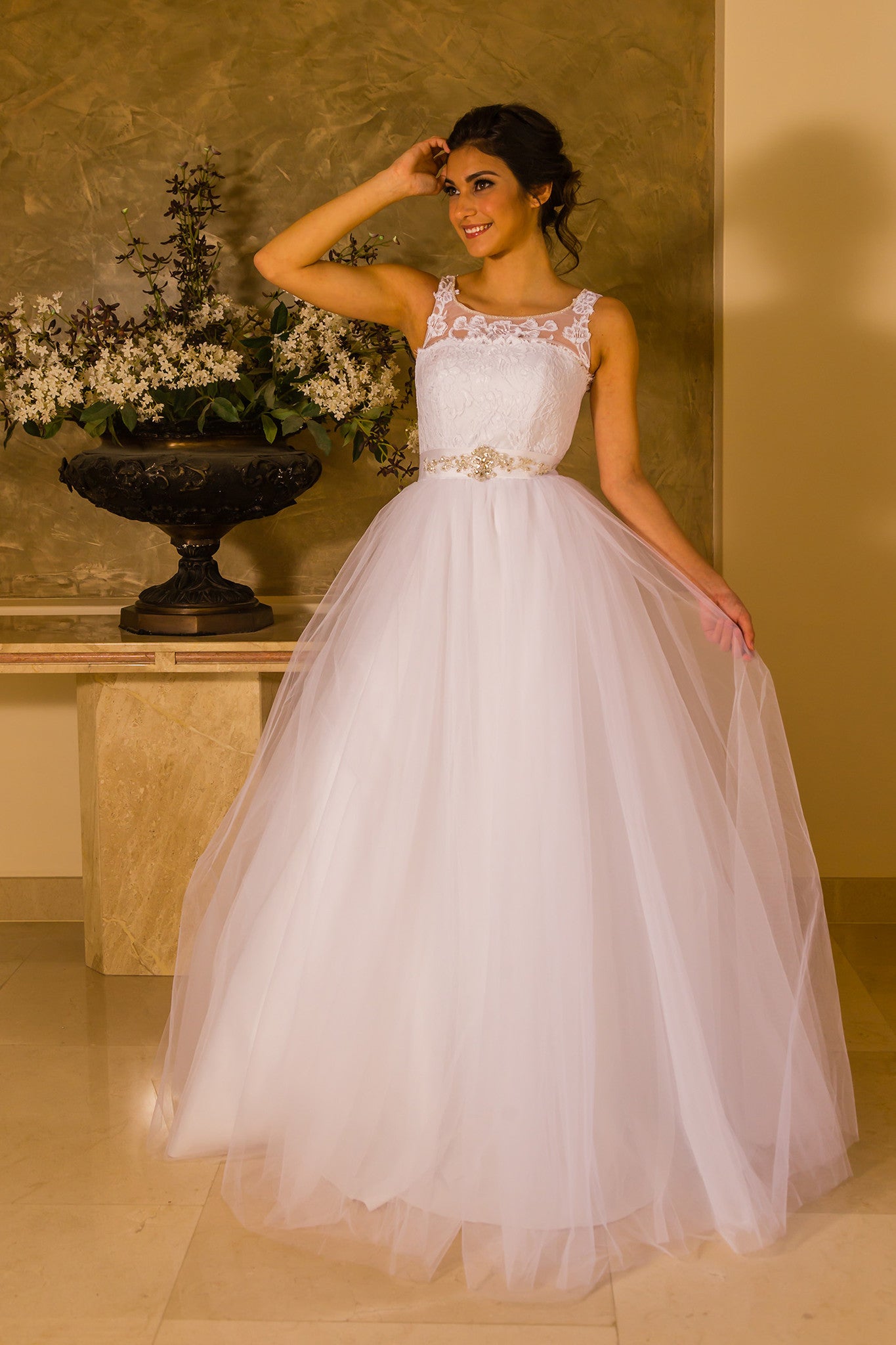 Tuille Gown