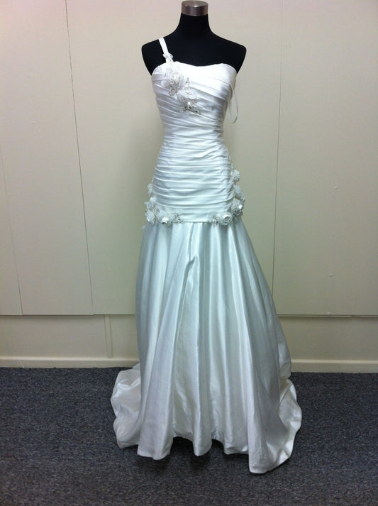 Satin wedding gown